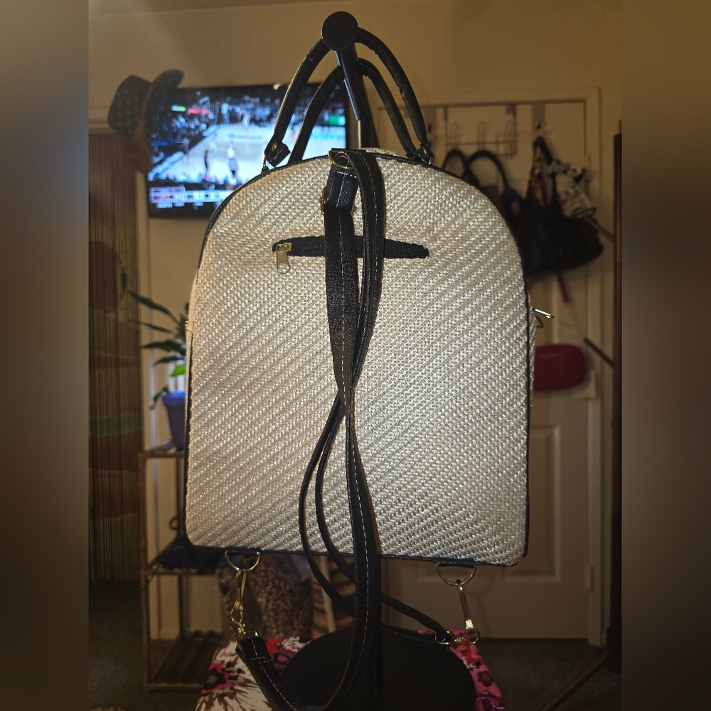 Colorful Embroidered Backpack/Crossbody - Picture 2 of 11